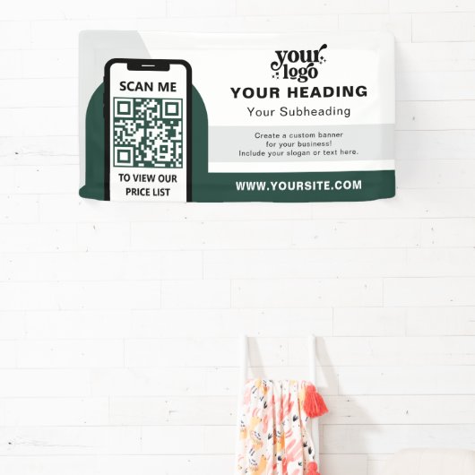 Modern Branding Professionele Adverteren QR-code Spandoek (Insitu)