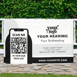 Modern Branding Professionele Adverteren QR-code Spandoek