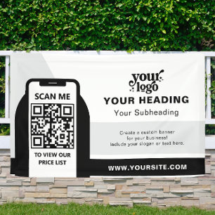 Modern Branding Professionele Adverteren QR-code Spandoek
