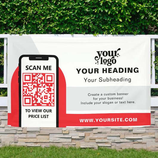 Modern Branding Professionele Adverteren QR-code Spandoek