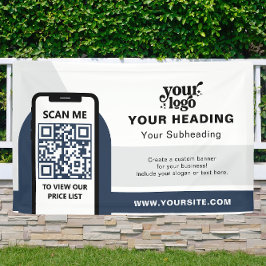 Modern Branding Professionele Adverteren QR-code Spandoek