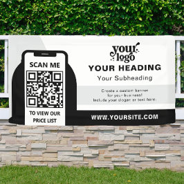 Modern Branding Professionele Adverteren QR-code Spandoek