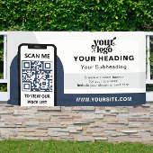 Modern Branding Professionele Adverteren QR-code Spandoek