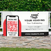 Modern Branding Professionele Adverteren QR-code Spandoek