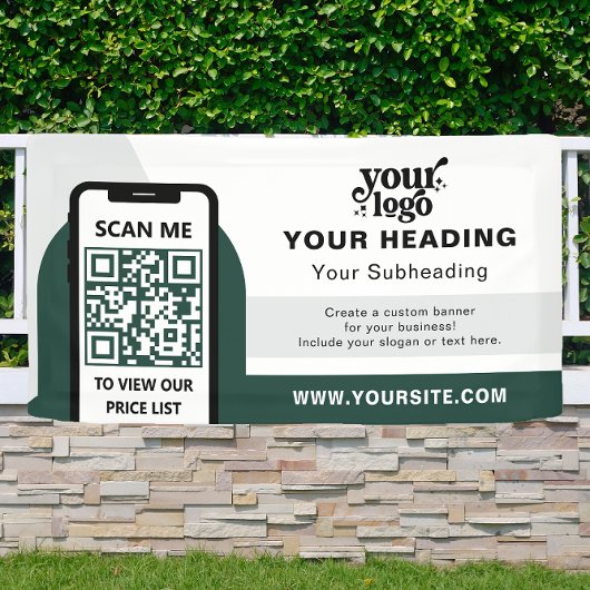 Modern Branding Professionele Adverteren QR-code Spandoek