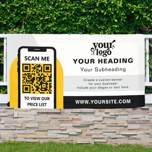 Modern Branding Professionele Adverteren QR-code Spandoek