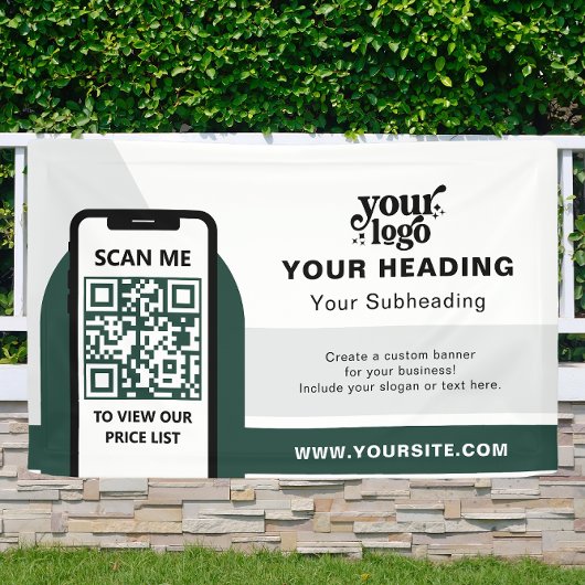 Modern Branding Professionele Adverteren QR-code Spandoek