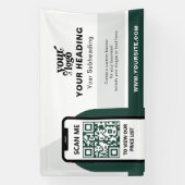 Modern Branding Professionele Adverteren QR-code Spandoek (Verticaal)