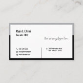 Modern Branding voor Founder & CEO Visitekaartje (Voorkant)