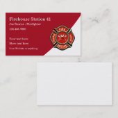 Modern brandweerthema visitekaartje (Voorkant / Achterkant)