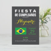 Modern: Brasil Feest Kaart (Staand voorkant)