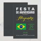 Modern: Brasil Partij Kaart (Voorkant / Achterkant)