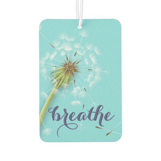 Modern BREATHE Script Paardenbloem Blauw Luchtverfrisser (Achterkant)