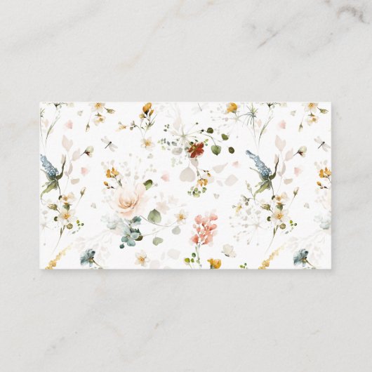 Modern Breng alsjeblieft een recept Waterverf bloe Informatiekaartje (Achterkant)