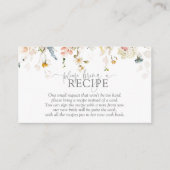 Modern Breng alsjeblieft een recept Waterverf bloe Informatiekaartje (Voorkant)