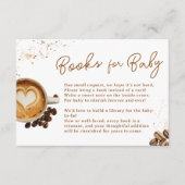Modern Brewing Coffee Thema Boeken voor Baby Informatiekaartje (Voorkant)