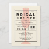 Modern Bridal Brunch Kaart (Voorkant / Achterkant)