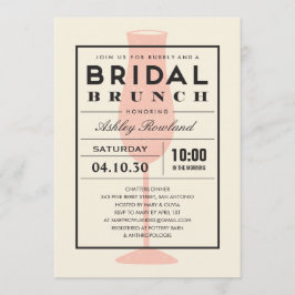 Modern Bridal Brunch Kaart