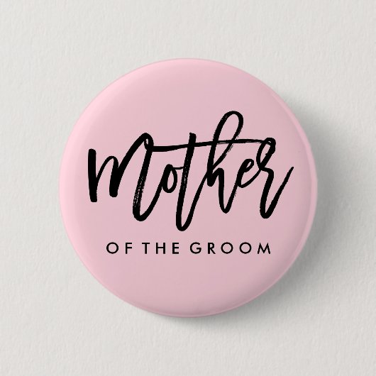 Modern Bridal Party Moeder van de Groom Ronde Button 5,7 Cm (Voorkant)