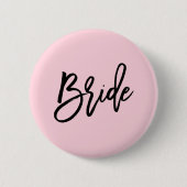 Modern Bridal Party Wedding Ronde Button 5,7 Cm (Voorkant)