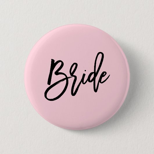 Modern Bridal Party Wedding Ronde Button 5,7 Cm (Voorkant)