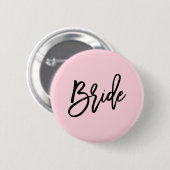Modern Bridal Party Wedding Ronde Button 5,7 Cm (Voorkant /achterkant)