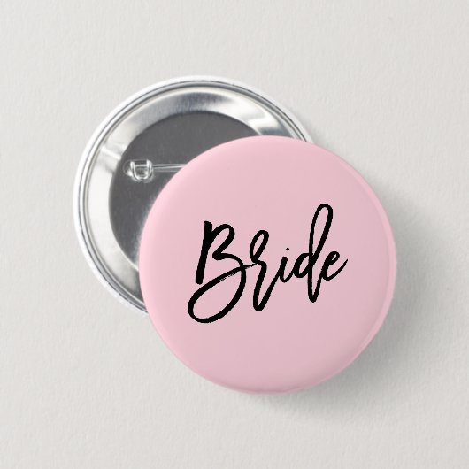 Modern Bridal Party Wedding Ronde Button 5,7 Cm (Voorkant /achterkant)