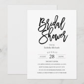 Modern Bridal Shower Kaart (Voorkant / Achterkant)