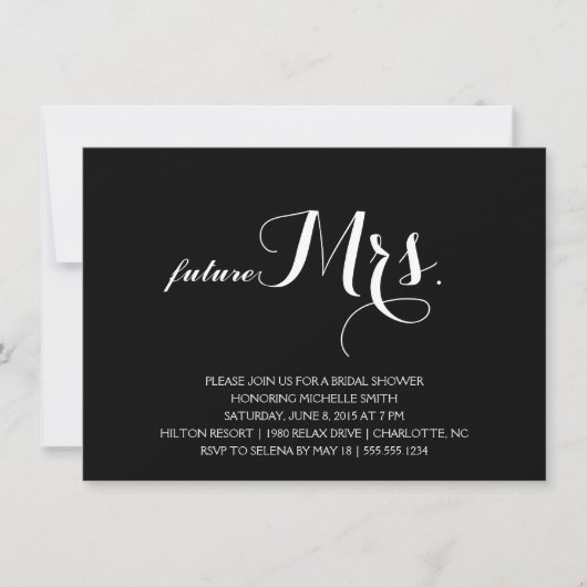 Modern Bridal Shower-uitnodiging Kaart (Voorkant)