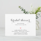 Modern Bridal Shower-uitnodiging Kaart (Staand voorkant)
