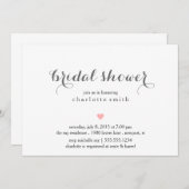 Modern Bridal Shower-uitnodiging Kaart (Voorkant / Achterkant)