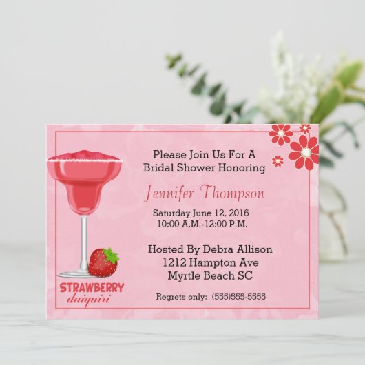 Modern Bridal Shower-uitnodiging Kaart (Staand voorkant)