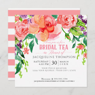 Modern Bridal Tea Party Kaart