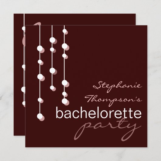 Modern Bride Bachelorette Kaart (Voorkant / Achterkant)