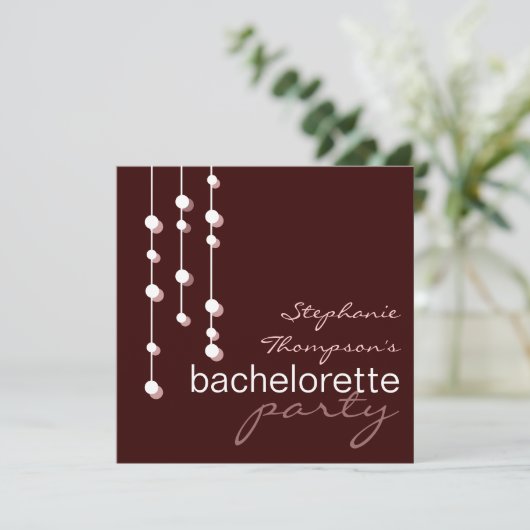 Modern Bride Bachelorette Kaart (Staand voorkant)