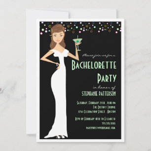Modern Bride Bachelorette Kaart