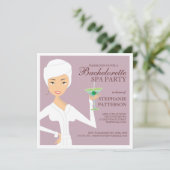 Modern Bride Bachelorette Spa Kaart (Staand voorkant)