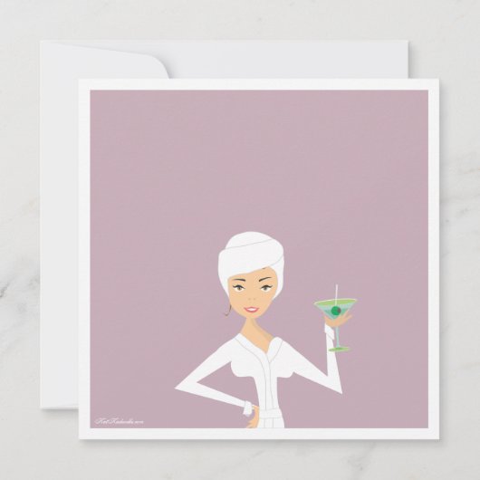 Modern Bride Bachelorette Spa Kaart (Achterkant)