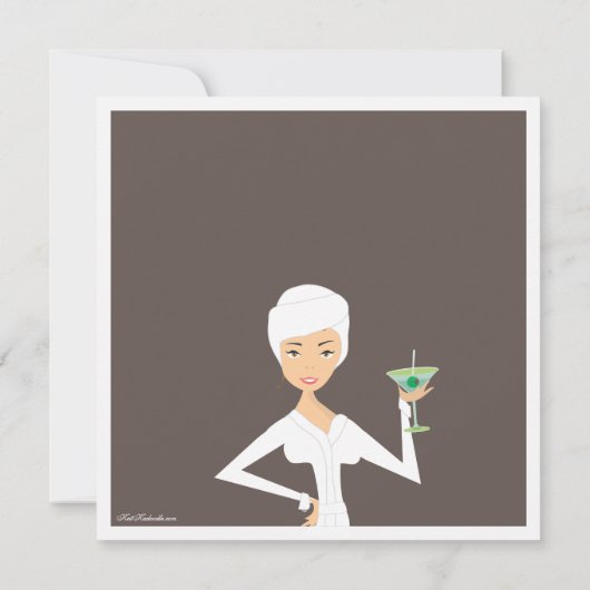 Modern Bride Bachelorette Spa Kaart (Achterkant)