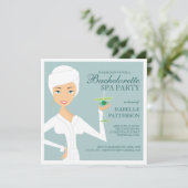 Modern Bride Bachelorette Spa Kaart (Staand voorkant)