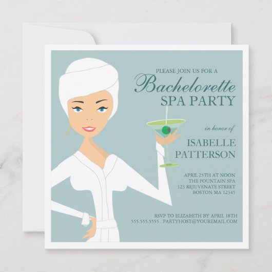 Modern Bride Bachelorette Spa Kaart (Voorkant)