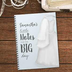 Modern Bride Elegant  Cute Wedding Dress Notitieboek