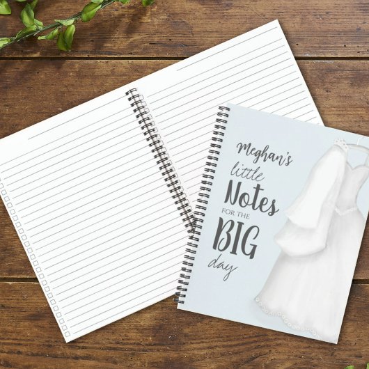 Modern Bride Elegant  Cute Wedding Dress Notitieboek