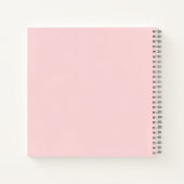 Modern Bride Elegant  Pink Weddenschap Notitieboek (Achterkant)