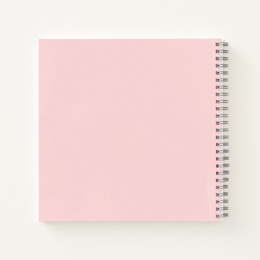 Modern Bride Elegant  Pink Weddenschap Notitieboek (Achterkant)