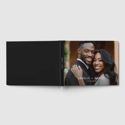 Modern Bride Groom Wedding Guest Book Gastenboek (Volledig)