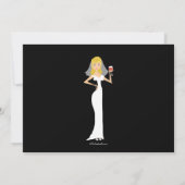 Modern Bride Last Fling Bachelorette Party Kaart (Achterkant)