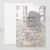 Modern Bride Photo Vrijgezellenfeest Kaart (Voorkant / Achterkant)