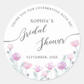 Modern Bride Shower Square Sticker  (Voorkant)