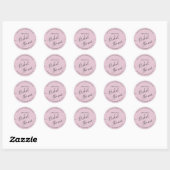 Modern Bride Shower Square Sticker (Vel)